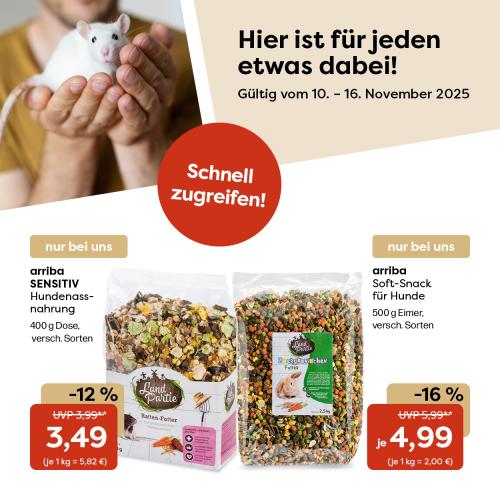 Alle Angebote für den Kleintier-Alltag