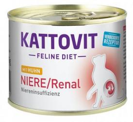 KATTOVIT Feline Diet Niere/Renal 12x185g mit Huhn 