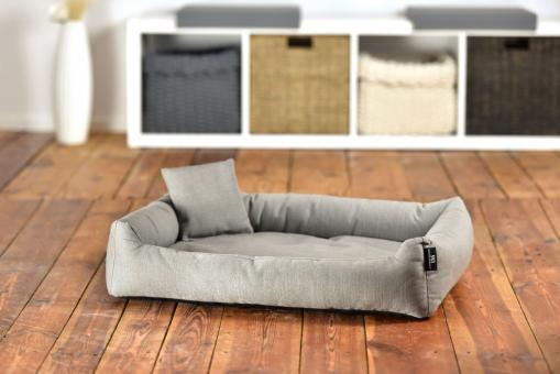 ROHRSCHNEIDER Kuschelsofa recycelt für Hunde  Gr.2 ca. 49 x 70 x 15 cm, grau 