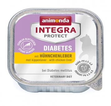 animonda INTEGRA PROTECT Diabetes mit Hühnchenleber für Katzen 16 x 100 g 