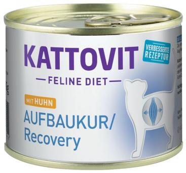 KATTOVIT Feline Diet Aufbaukur mit Huhn für Katzen 12 x 185 g 