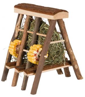 TRIXIE Heuraufe mit Heu 17x20x17cm 