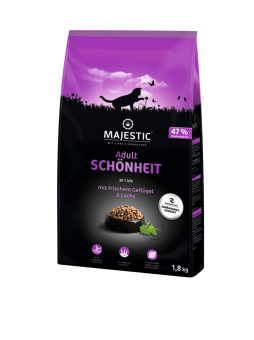MAJESTIC Schönheit mit Geflügel, Lachs für Katzen 1,8 kg 