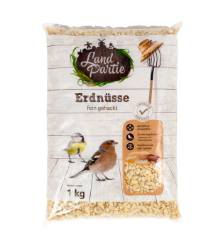 LandPartie Wildvogel Erdnüsse fein gehackt 1 kg 