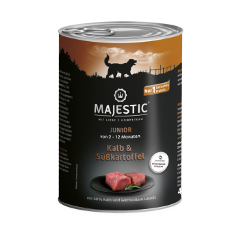 MAJESTIC JUNIOR mit Kalb, Süßkartoffel 6 x 400 g 