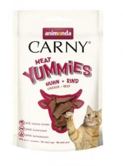 animonda CARNY Adult Meat Yummies mit Huhn, Rind für Katzen 50 g 