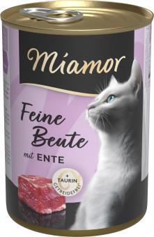 Miamor Feine Beute mit Ente für Katzen 12 x 400 g 