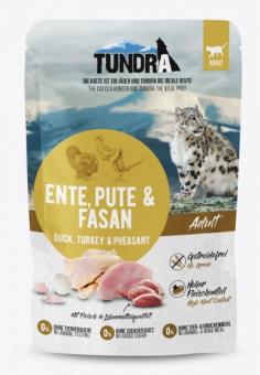 TUNDRA mit Ente, Pute und Fasan für Katzen 16 x 85 g 