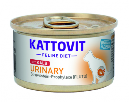 KATTOVIT Feline Diet Urinary mit Kalb für Katzen 12 x 185 g 