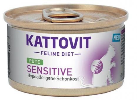 KATTOVIT Feline Diet Sensitive mit Pute für Katzen 12 x 85 g 