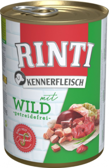 RINTI KENNERFLEISCH 24x400g Dose mit Wild 
