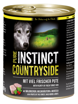 PURE INSTINCT COUNTRYSIDE mit Pute für Hunde 6 x 800 g 