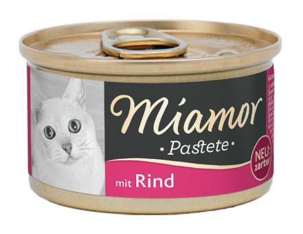 Miamor Pastete mit Rind für Katzen 12 x 85 g 