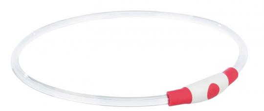 TRIXIE Flash Leuchtring USB S - M 40cm x 8mm rot 