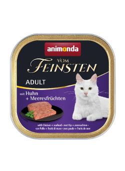 animonda VOM FEINSTEN mit Huhn, Meeresfrüchte für Katzen 32 x 100 g 