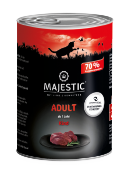 MAJESTIC mit Rind für Katzen 6 x 400 g 