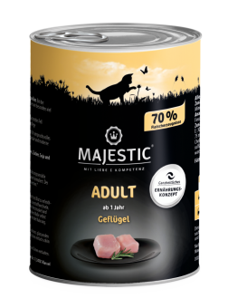 MAJESTIC mit Geflügel für Katzen 6 x 400 g 