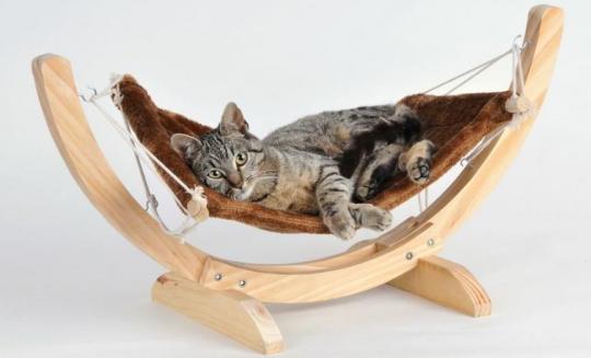 SILVIO DESIGN Hängematte Cat Relax braun 