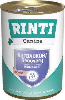 RINTI CANINE AUFBAUKUR mit Rind für Hunde 12 x 400 g 