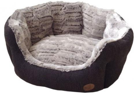 Nobby Hunde Komfortbett Cacho oval 65x57x22cm in braun 