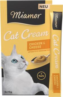 Miamor Cat Cream mit Chicken & Cheese 6 x 15 g 