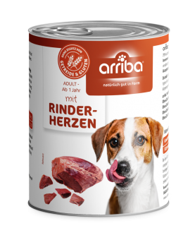 arriba mit Rinderherzen für Hunde 6 x 800 g 