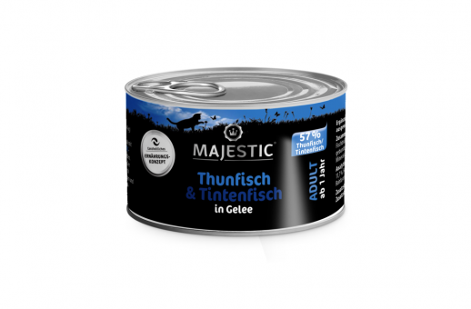 MAJESTIC mit Thunfisch, Tintenfisch für Katzen 24 x 100 g 