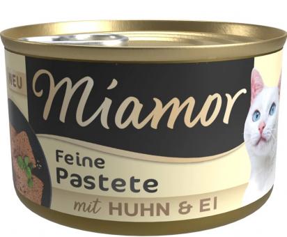 Miamor Feine Pastete mit Ei & Huhn für Katzen 12 x 85 g 