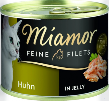 Miamor FEINE FILETS mit Huhn für Katzen 12 x 185 g 