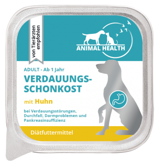 ANIMAL HEALTH VERDAUUNGSCHONKOST mit Huhn für Hunde 11 x 150 g 