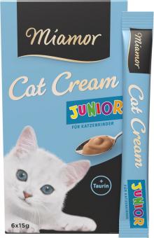 Miamor Cat Cream Junior für Katzenkinder 6 x 15 g 