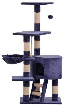 SILVIO DESIGN Kratzbaum Felina ca. 40 x 50 x 120 cm, blau-beige 