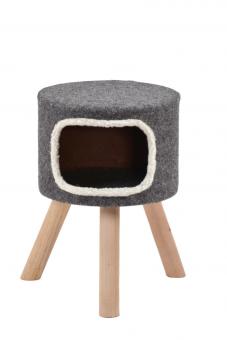 SILVIO DESIGN Katzenhaus Easy ca. 42 x 50 cm, grau 