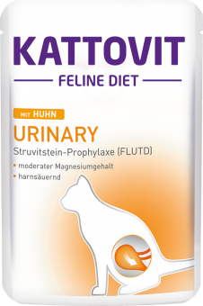 KATTOVIT Feline Diet Urinary mit Huhn für Katzen 24 x 85 g 