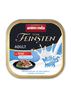 animonda VOM FEINSTEN mit Rind in Milchsauce für Katzen 32 x 100 g 