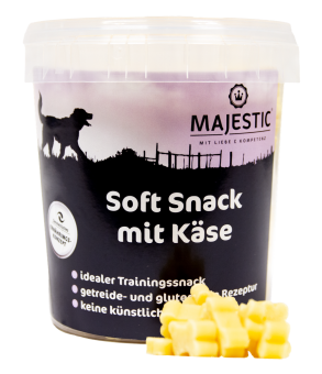 MAJESTIC Soft Snack mit Käse für Hunde 500 g 