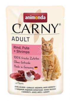 animonda CARNY mit Rind, Pute und Shrimps für Katzen 12 x 85 g 