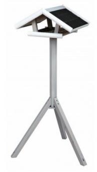 TRIXIE Futterhaus natura 46x22x44 in grau/weiß 