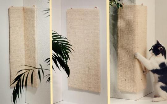 ROHRSCHNEIDER Kratzecke für Katzen ca. 100 x 50 x 2 cm, beige 