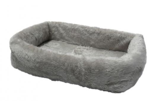 SILVIO DESIGN Tiersofa de Luxe 55 x 35 x 15 cm, grau 