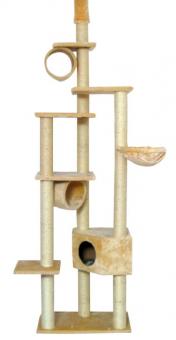 SILVIO DESIGN XL-Katzenbaum ca. 60 x 80 bis zu ca. 230 x 260  cm, beige 