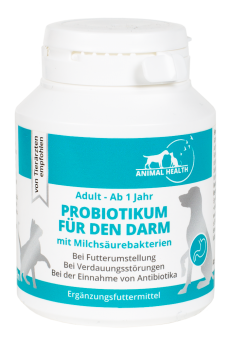 ANIMAL HEALTH Probiotikum für den Darm mit Milchsäurebakterien 120 Kapseln 