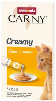 animonda CARNY Creamy mit Huhn, Taurin für Katzen 6 x 15 g 