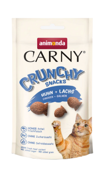 animonda CARNY CRUNCHY SNACKS mit Huhn, Lachs für Katzen 50 g 