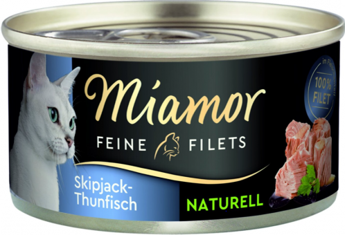 Miamor FEINE FILETS mit Skipjack-Thunfisch für Katzen 24 x 80 g 