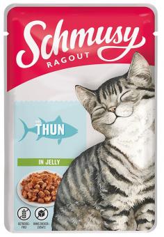 Schmusy Ragout mit Thunfisch in Jelly für Katzen 22 x 100 g 