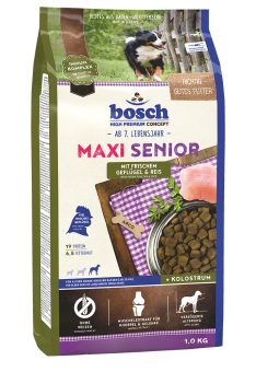 bosch MAXI SENIOR mit Geflüge, Reis 1 kg 
