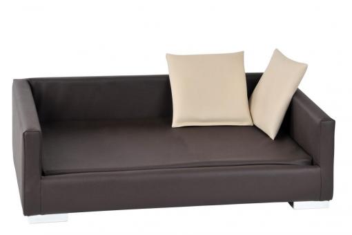 SILVIO DESIGN Tiersofa Lucky Gr. 2 100 x 65 x 32 cm, braun 