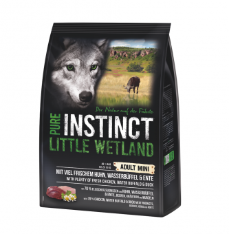 PURE INSTINCT LITTLE WETLAND mit Huhn, Wasserbüffel und Ente 1 kg 
