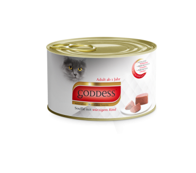 GODDESS Soufflé mit Rind für Katzen 12 x 85 g 